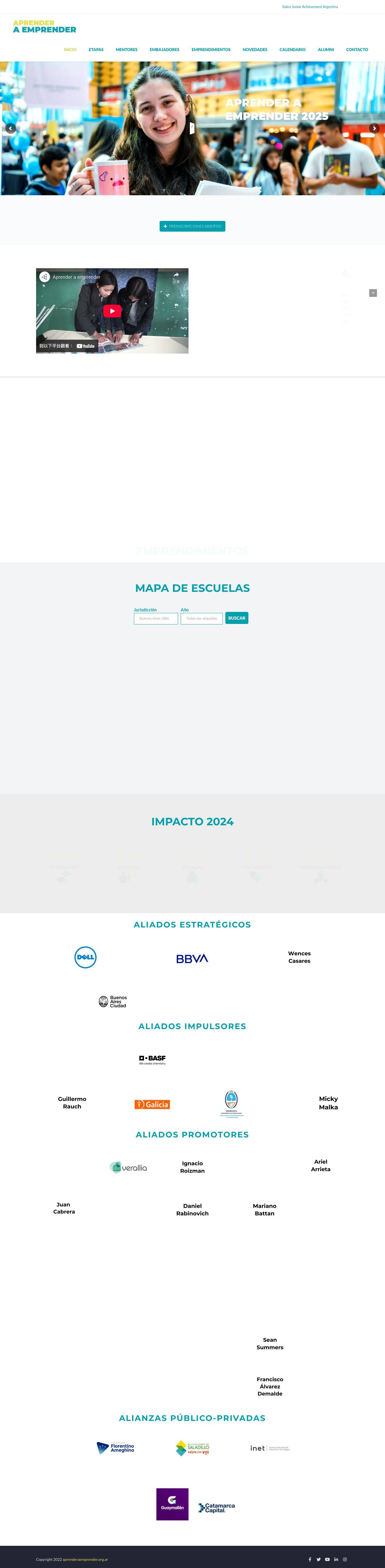 Aprender a Emprender | Junior Achievement - Full Screenshot
