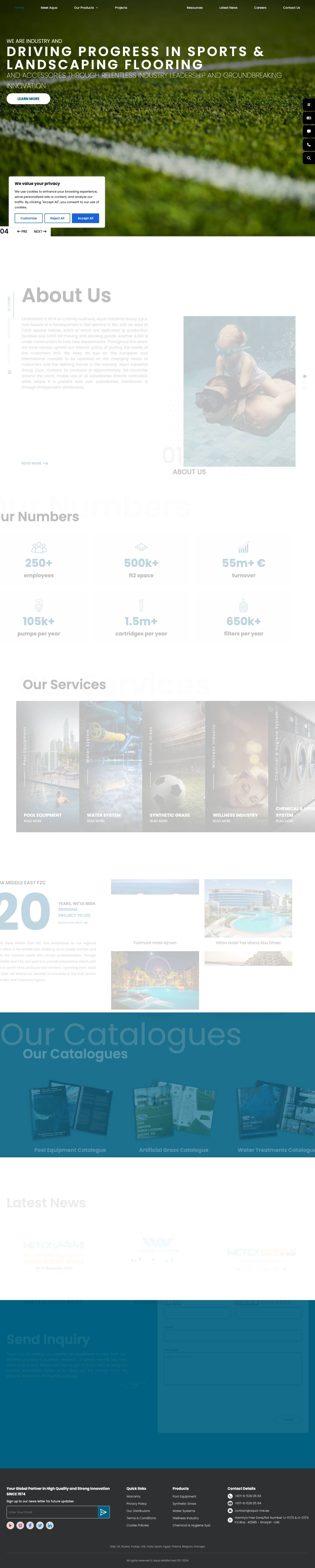 Aqua Industrial Group - Full Screenshot