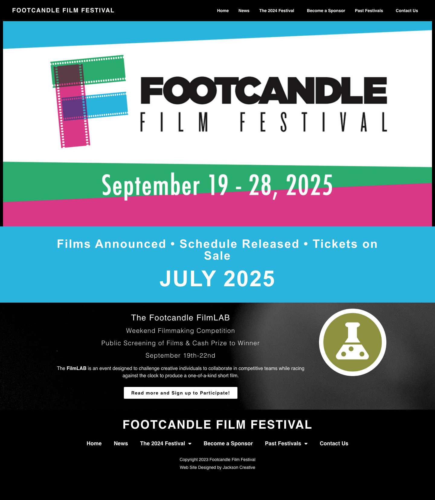 Footcandle Film Festival – September 20th-29th, 2024 - Full Screenshot