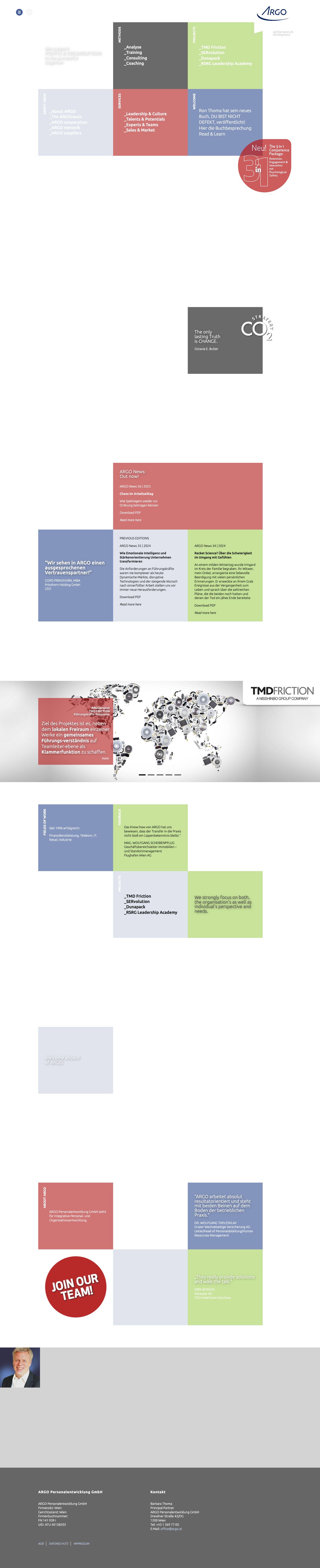 Startseite | ARGO - Full Screenshot