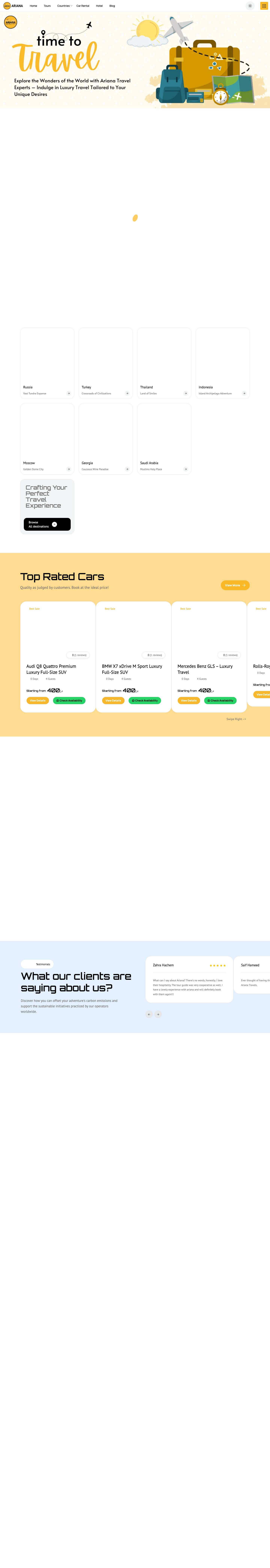 Best Travel Agency in Al Ain | Ariana Travels UAE! - Full Screenshot