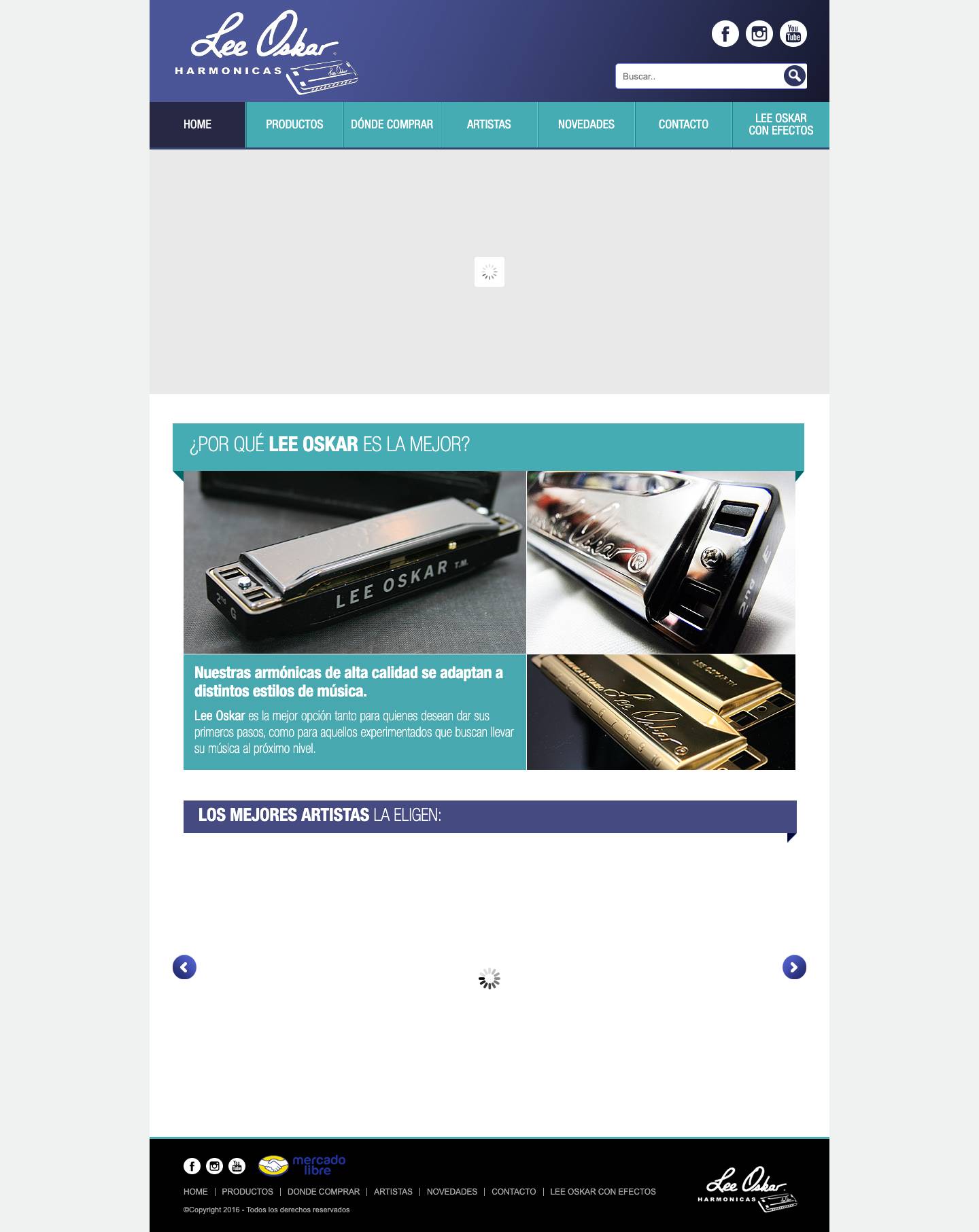 Lee Oskar Armonicas - Full Screenshot