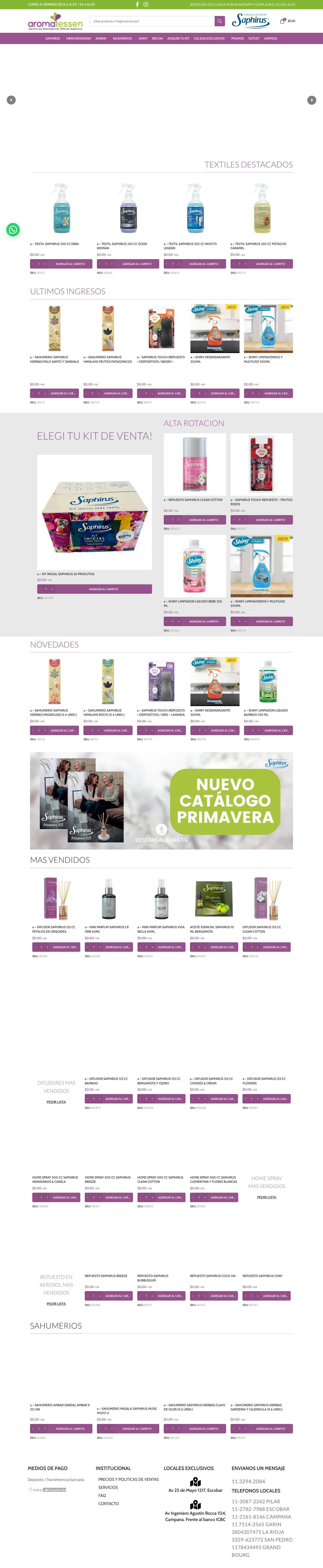 Aromatessen - Aromatessen SaphirusWhatsApp - Full Screenshot