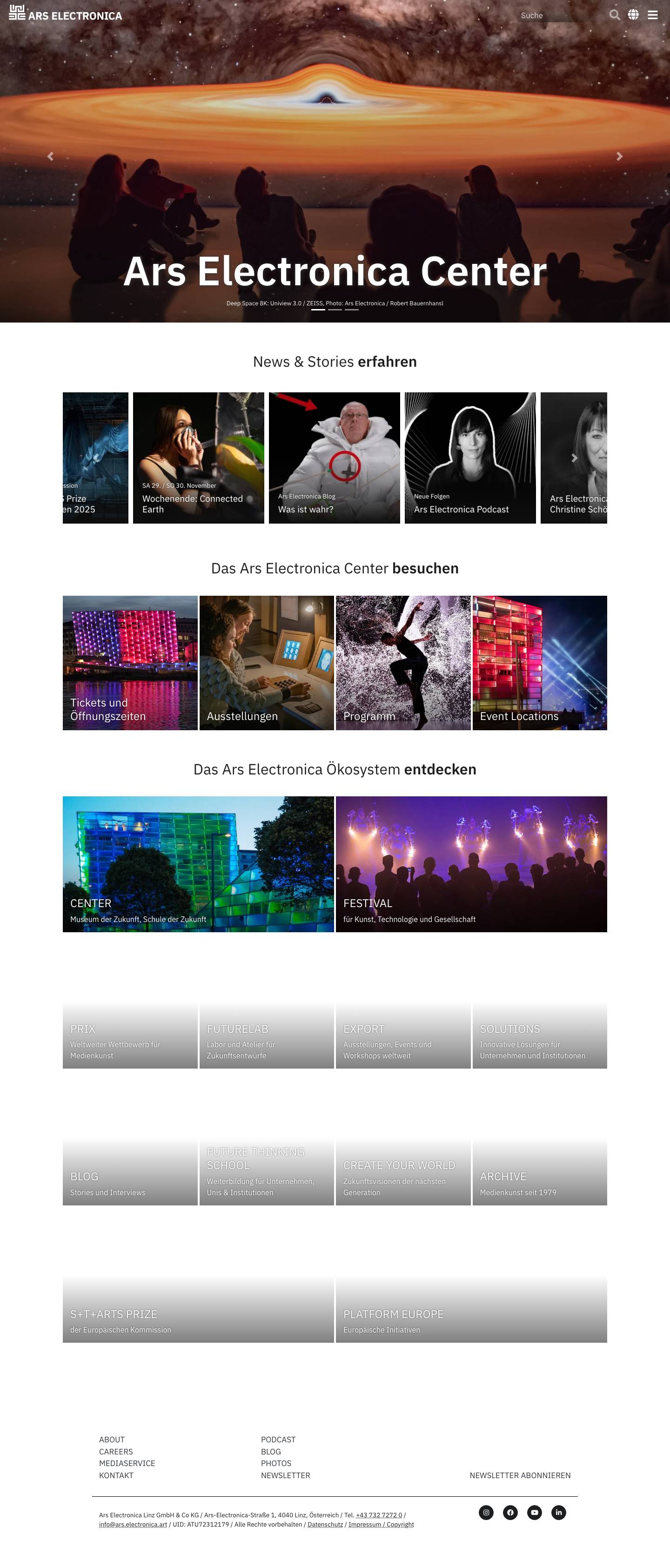 Ars Electronica - Full Screenshot