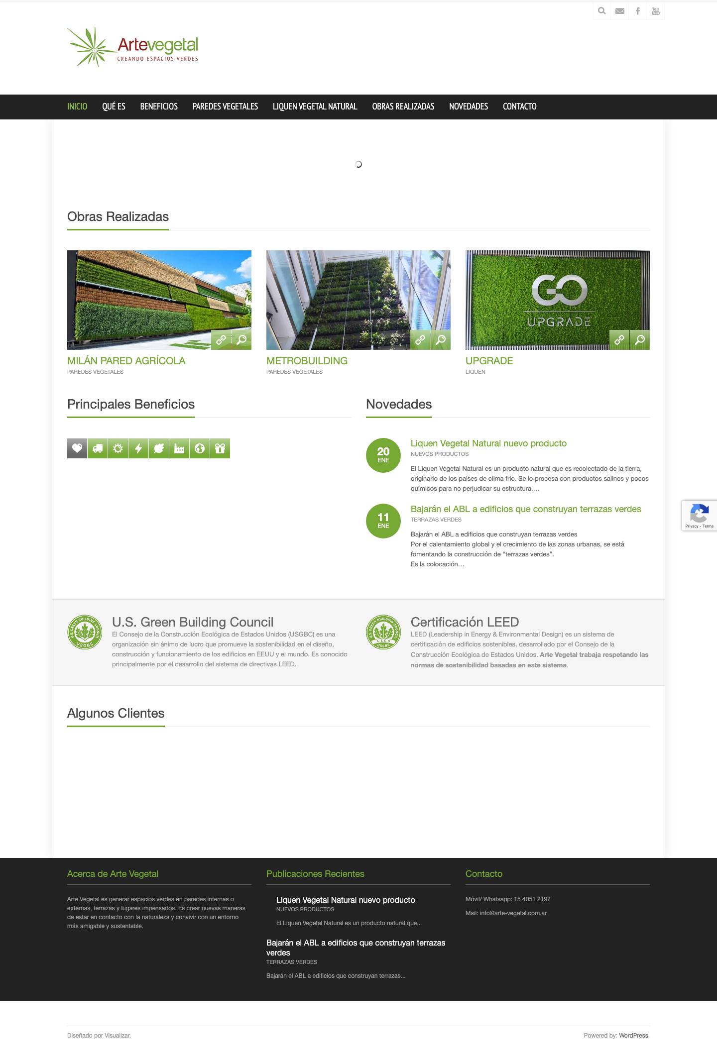 Home - ArtevegetalArtevegetal - Full Screenshot