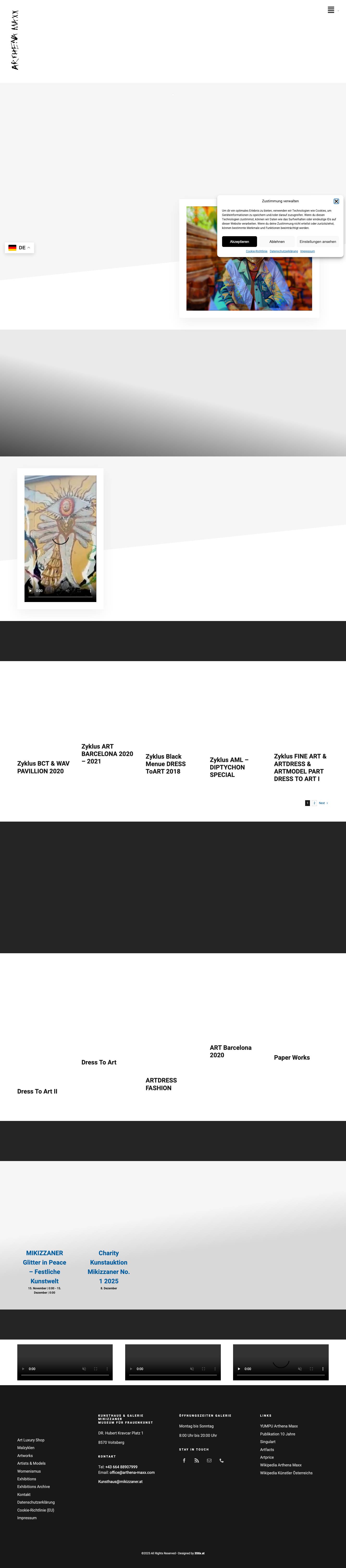 Arthena Maxx - Seite des fantastischen Realismus von Michaela Lukmann - Full Screenshot