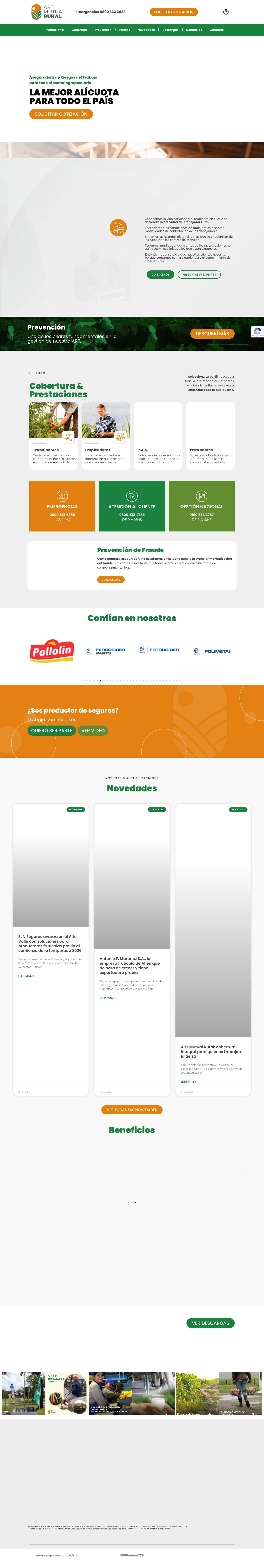 Home - ART MUTUAL RURAL - Full Screenshot