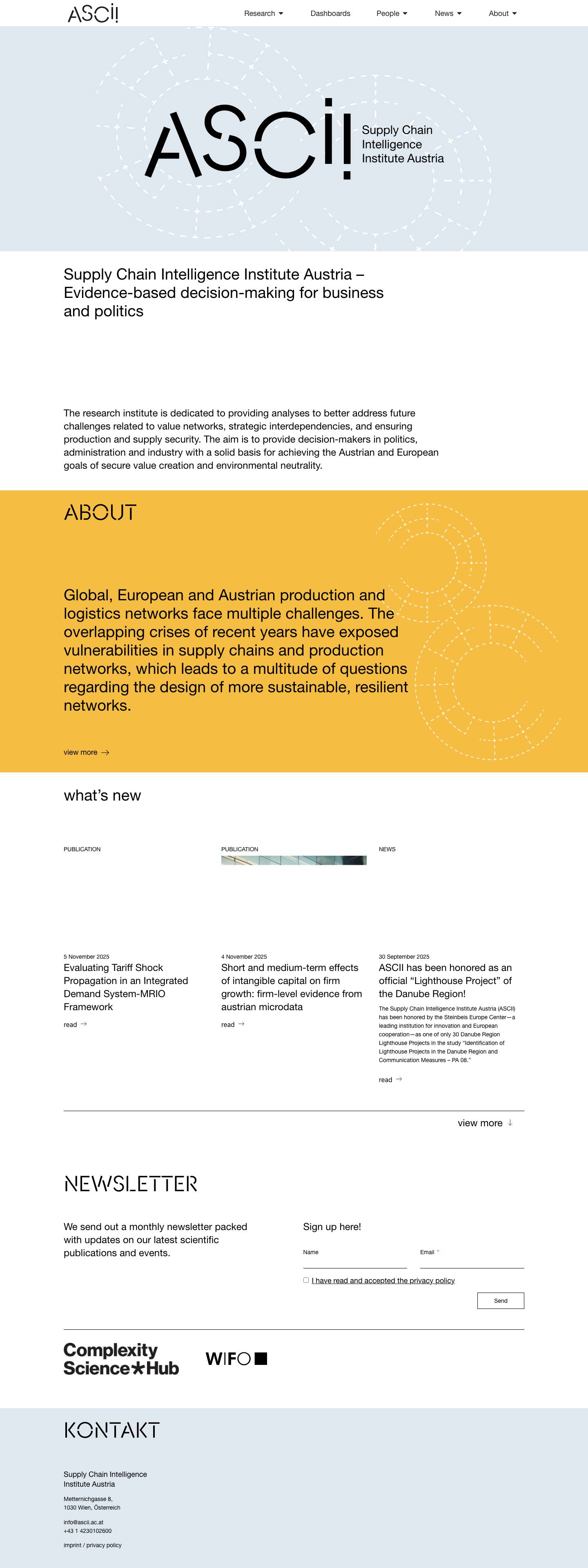 ASCII - Supply Chain Intelligence Institute Austriaascii - Full Screenshot