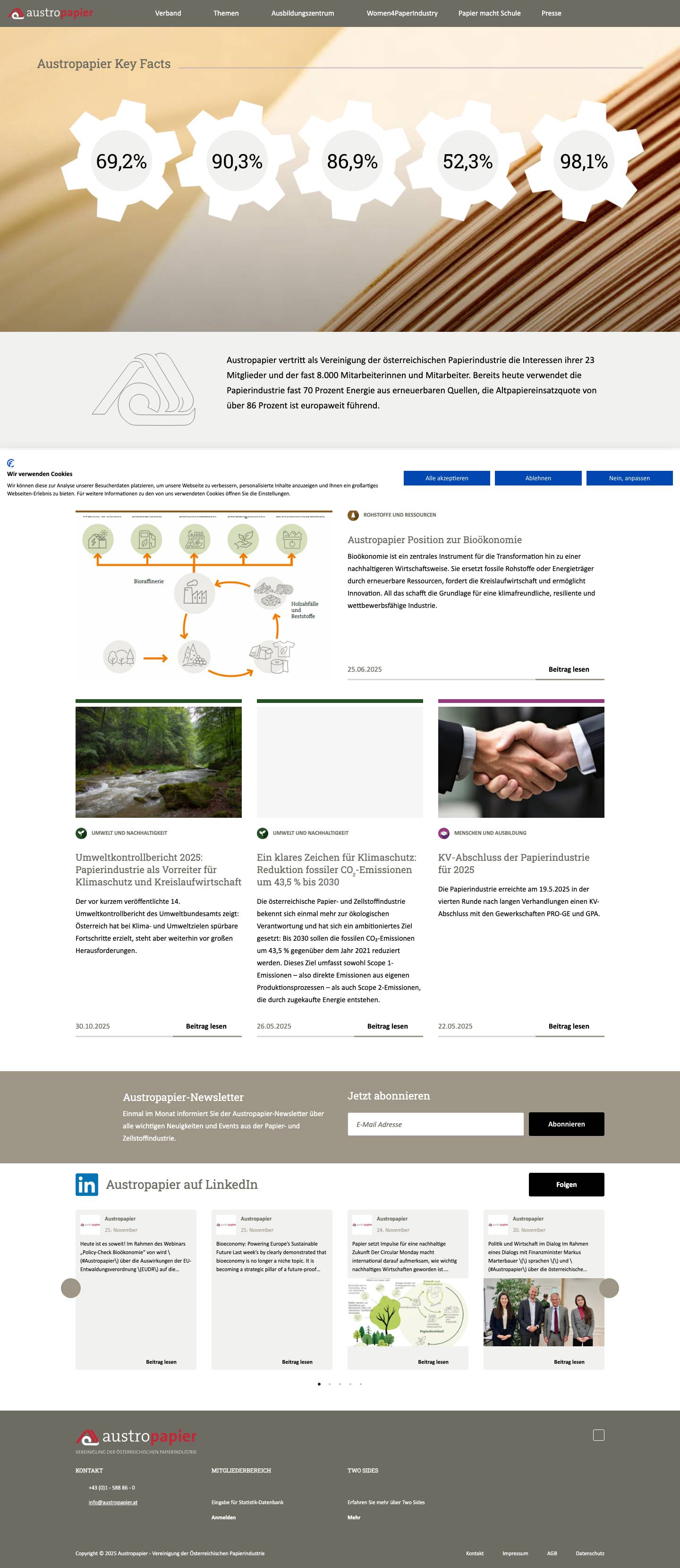 Home - Austropapier - Full Screenshot