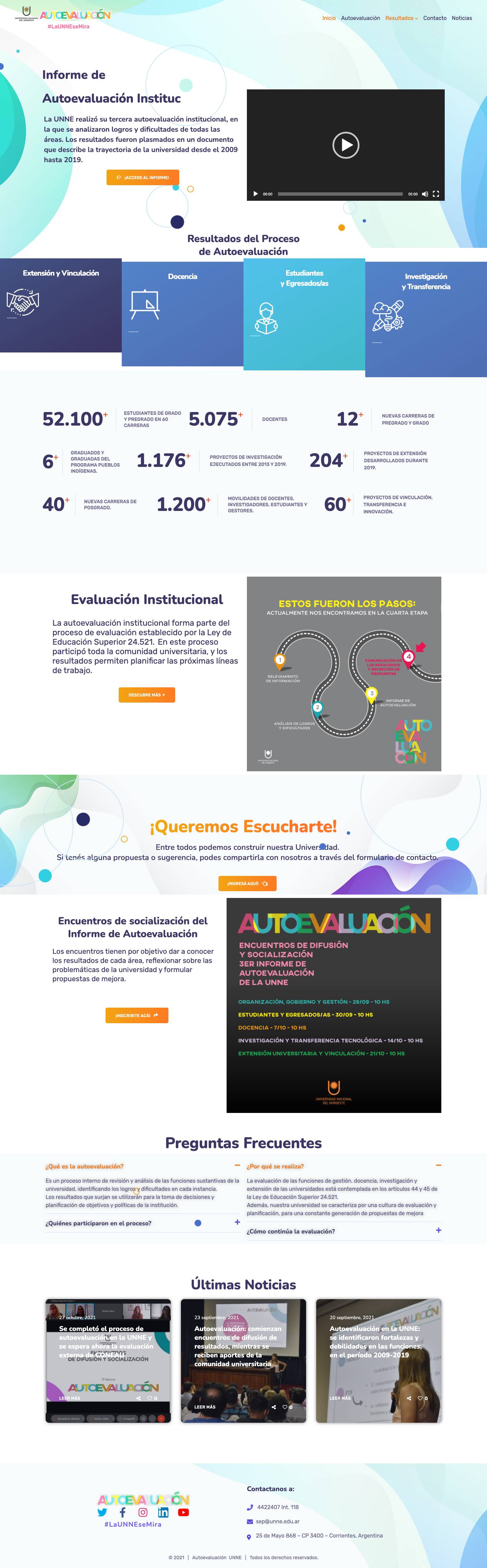 Autoevaluación – Universidad Nacional del Nordeste - Full Screenshot