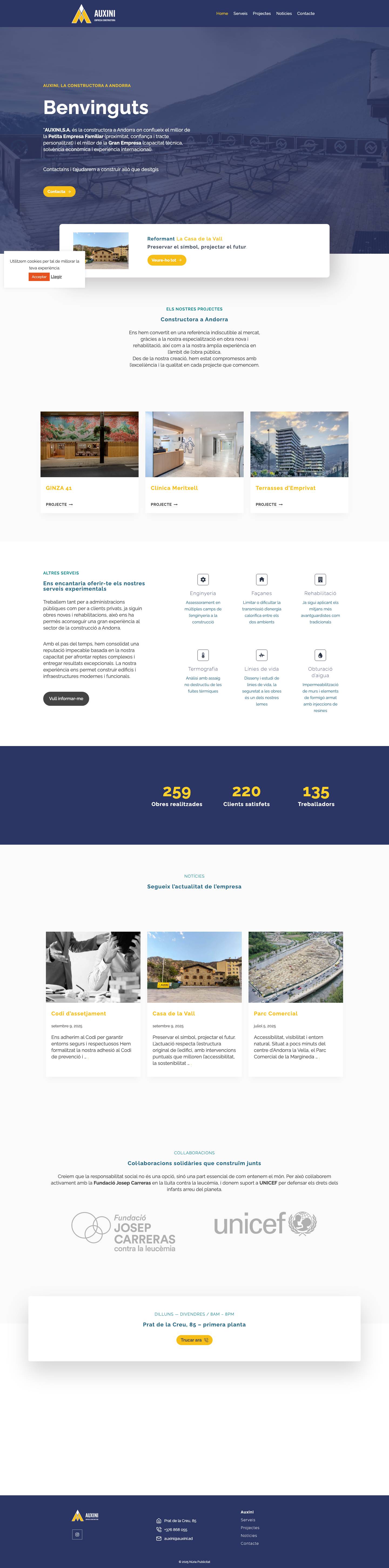 Auxini – Constructora AndorraContinueContinueContinue - Full Screenshot