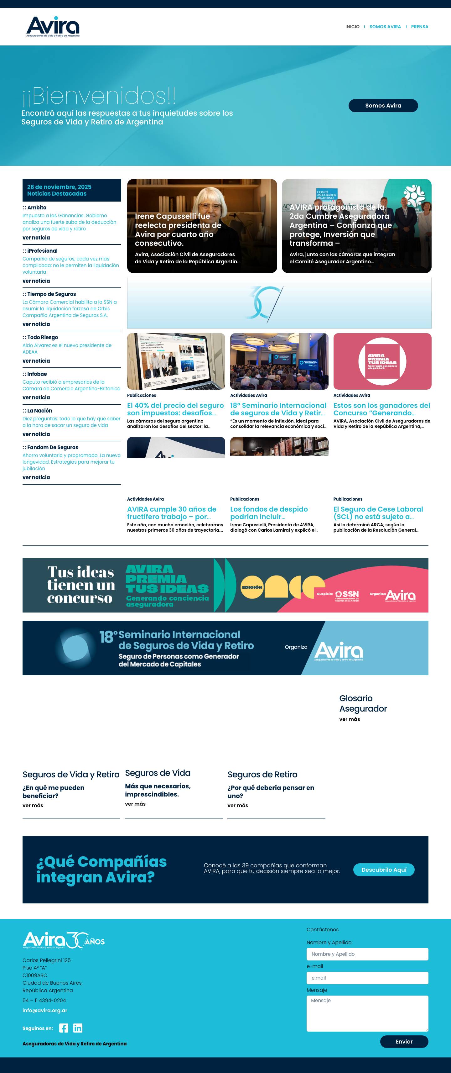 Avira 👉Aseguradoras de Vida y Retiro de Argentina ✅▶️ - Full Screenshot