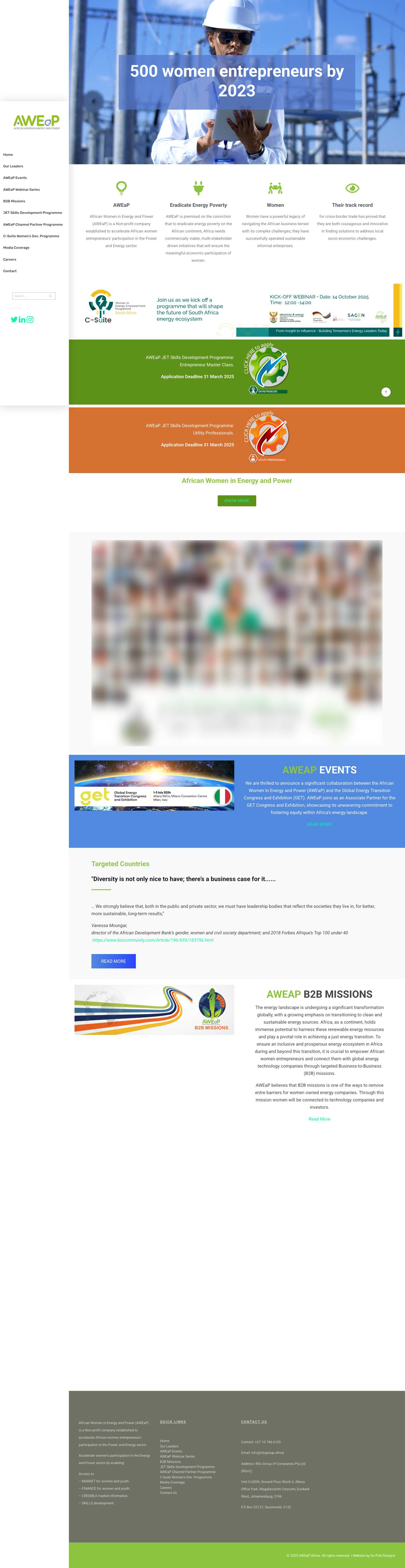 Home - AWEaP Africa - Full Screenshot