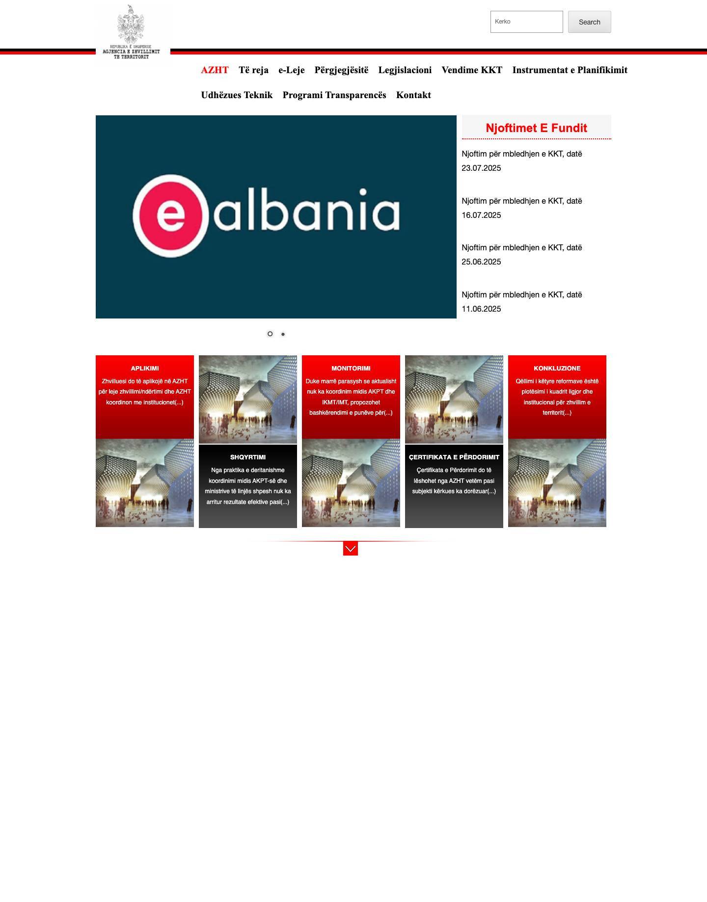 Agjencia e Zhvillimit te Territorit - Full Screenshot
