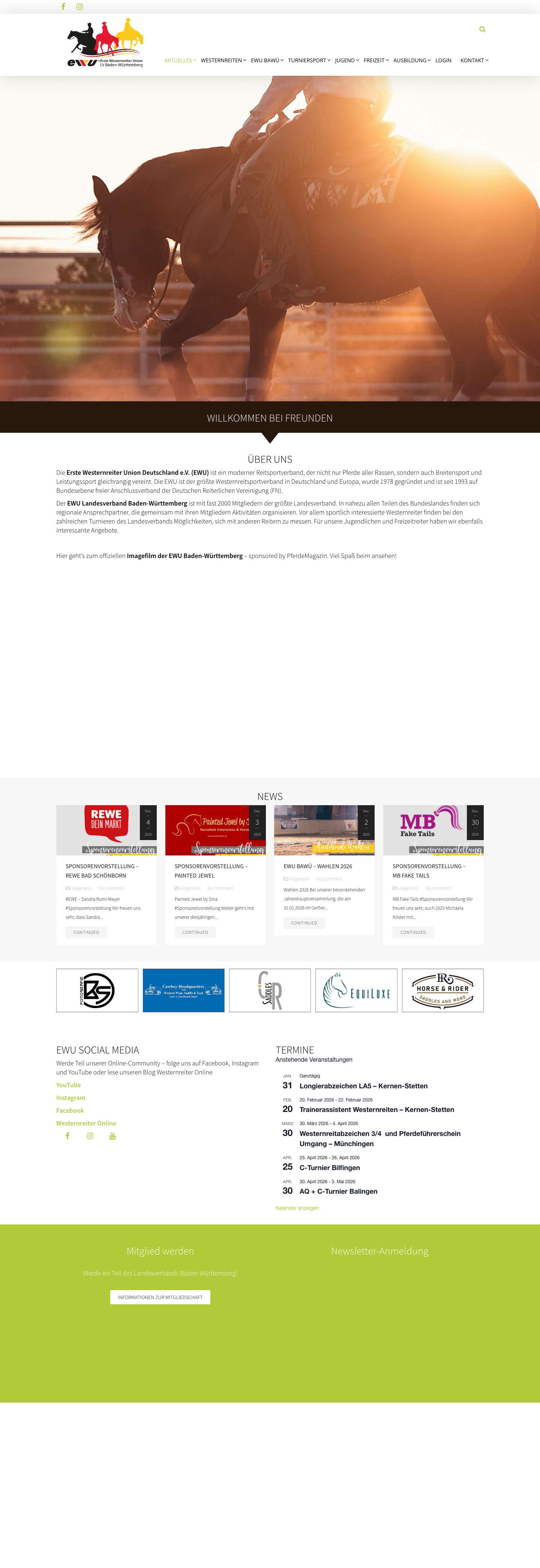 EWU Baden-Württemberg e.V. - Full Screenshot