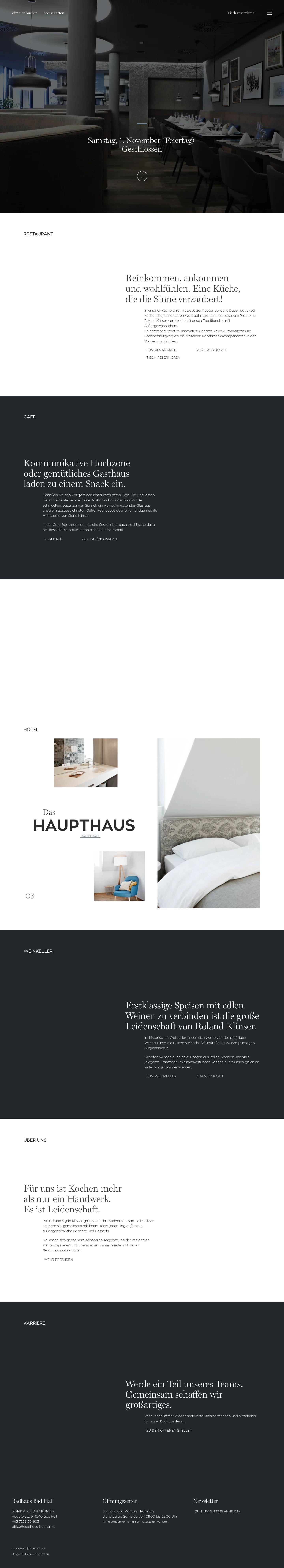 Startseite - Badhaus - Full Screenshot