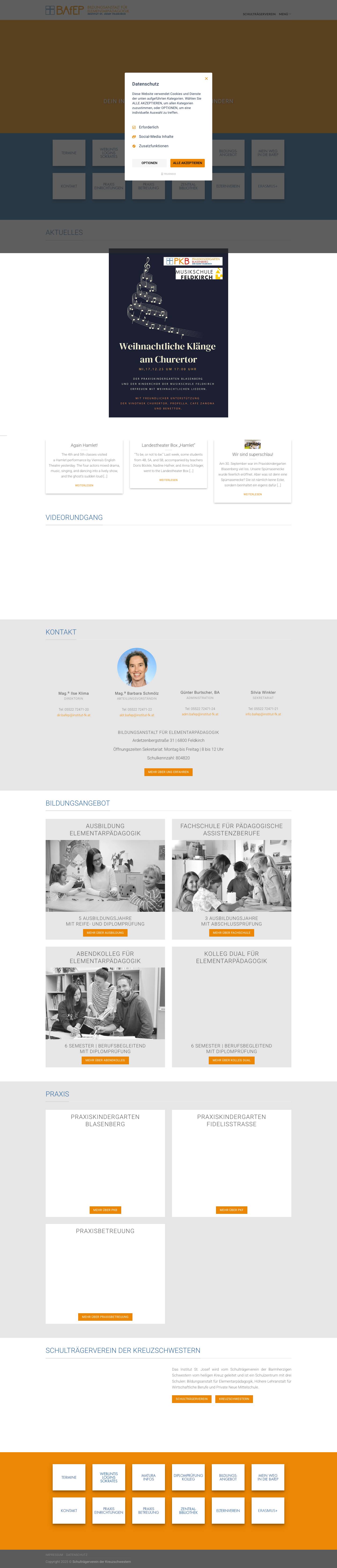 Bildungsanstalt für Elementarpädagogik – BAfEP - Full Screenshot