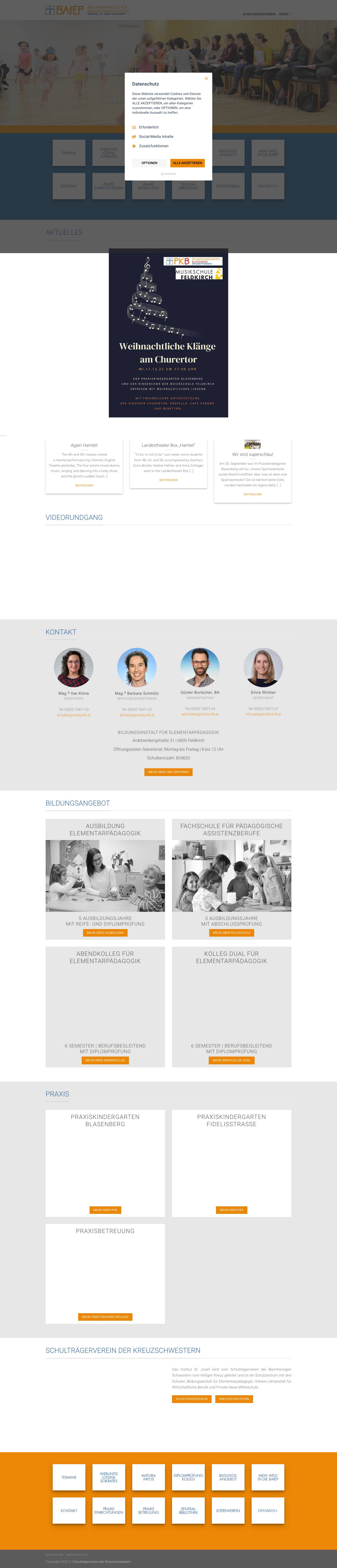 Bildungsanstalt für Elementarpädagogik – BAfEP - Full Screenshot