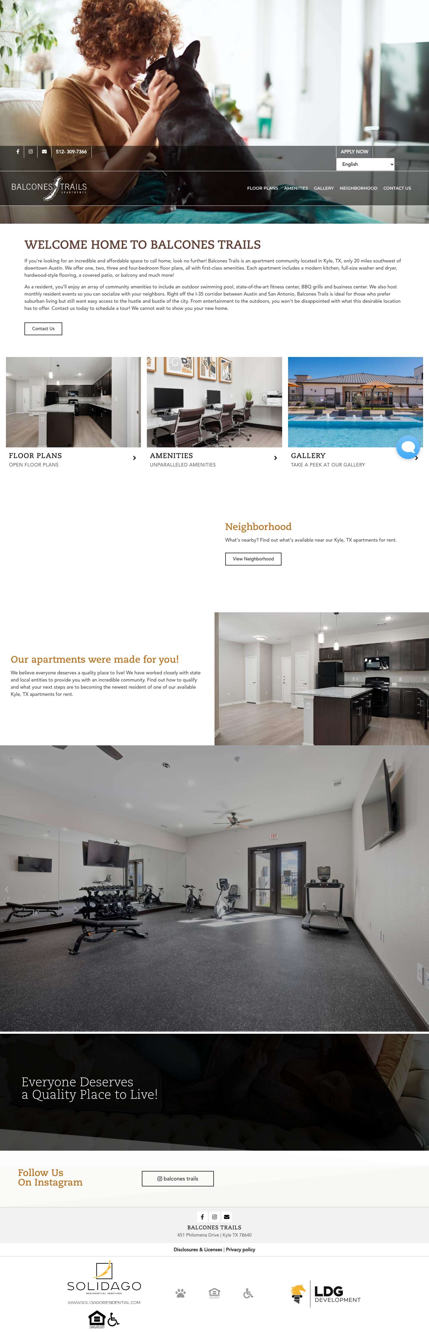 Balcones Trails | Kyle TX Apartments for Rent - Full Screenshot