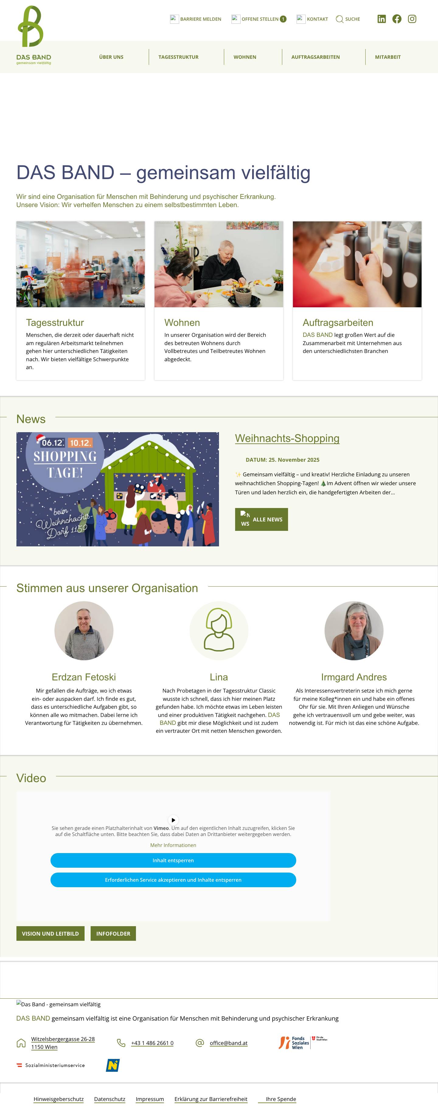 DAS BAND – gemeinsam vielfältig - Full Screenshot