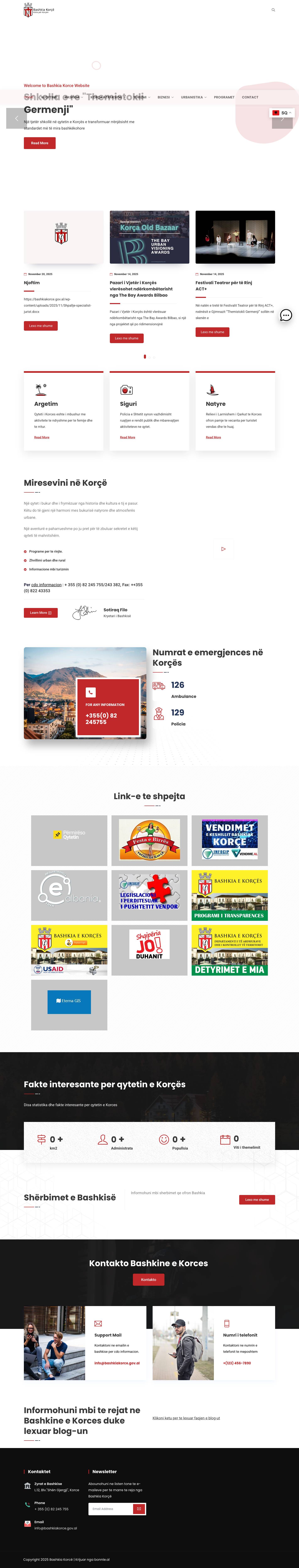 Bashkia Korce - Full Screenshot