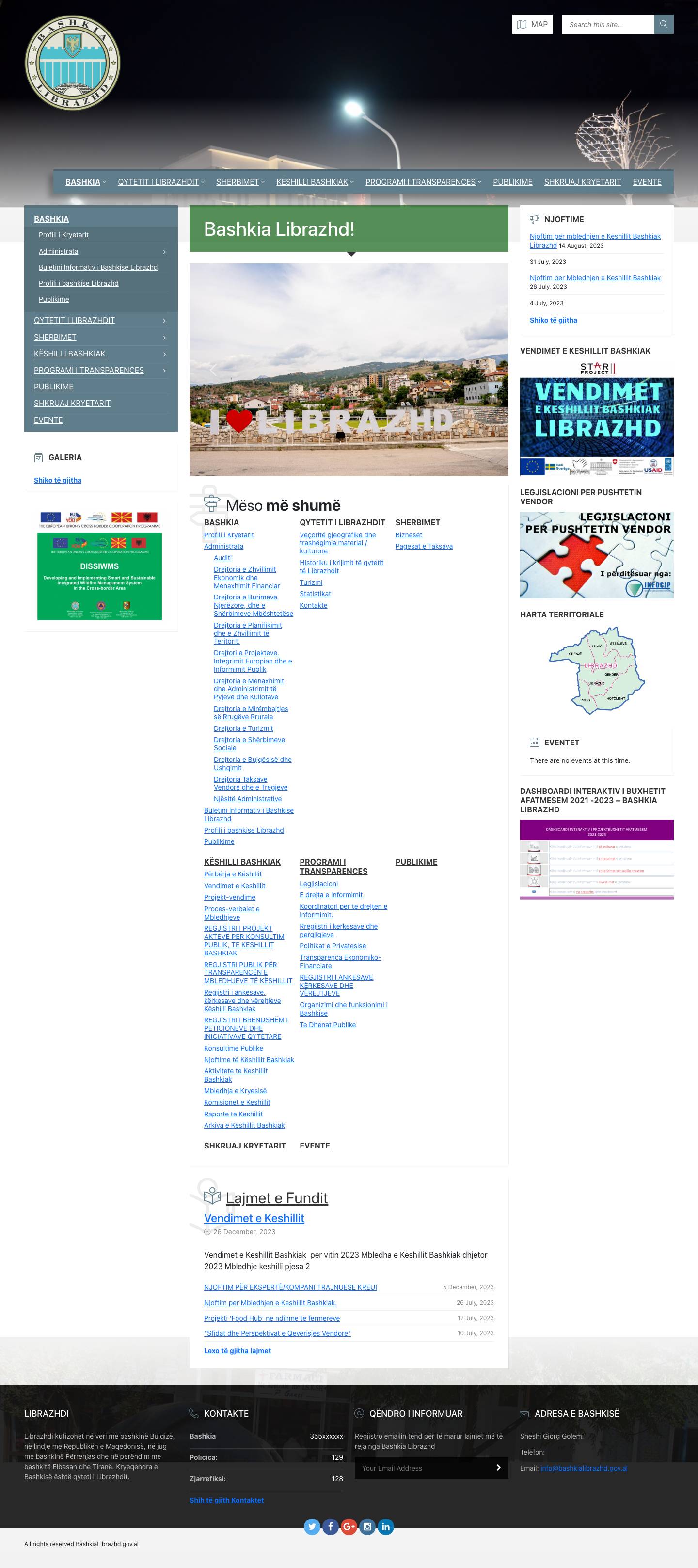 Bashkia Librazhd | Bashkia Librazhd - Full Screenshot