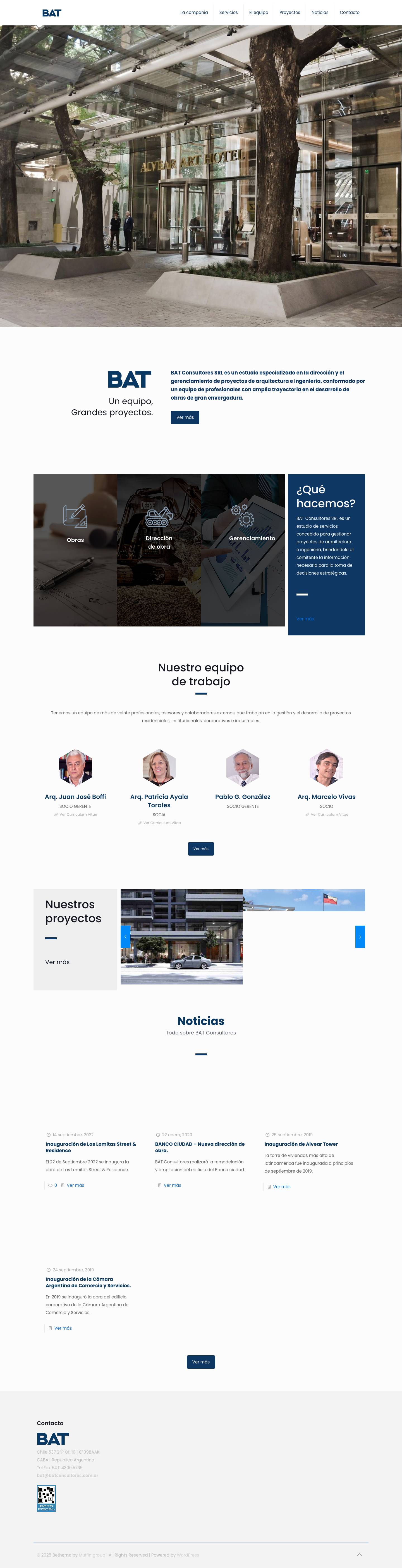 BAT Consultores – Un equipo. Grandes proyectos. - Full Screenshot