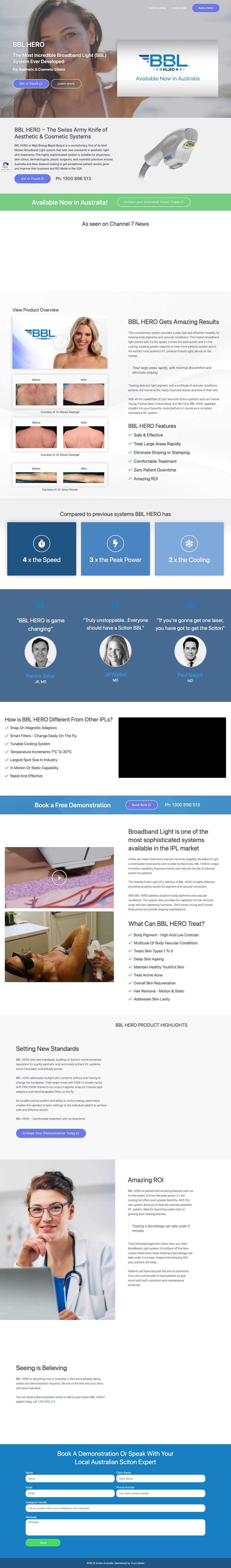 BBL HERO – The Swiss Army Knife of Aesthetic & Cosmetic Systems - Full Screenshot