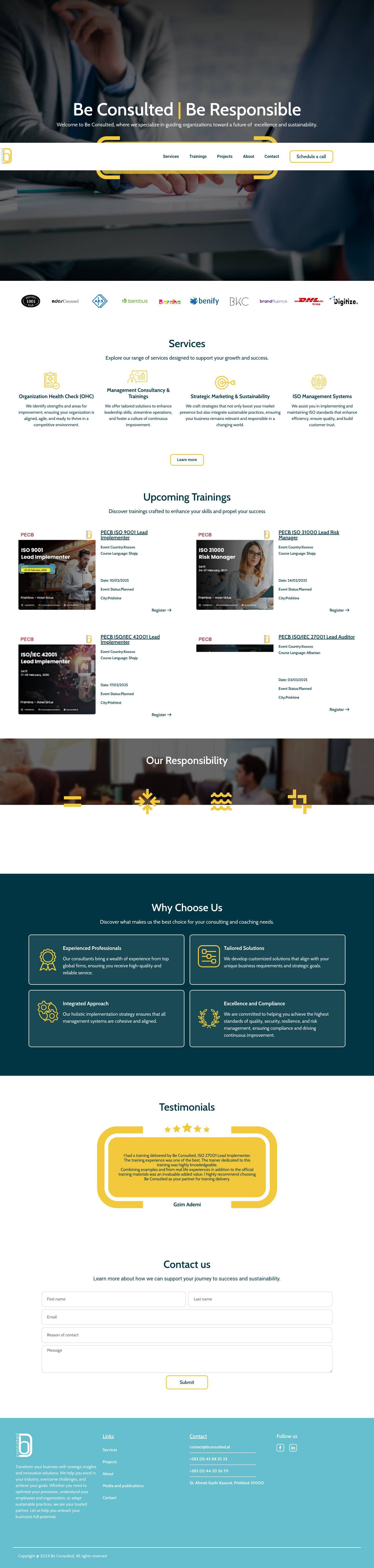 Home - Be Consulted - Full Screenshot