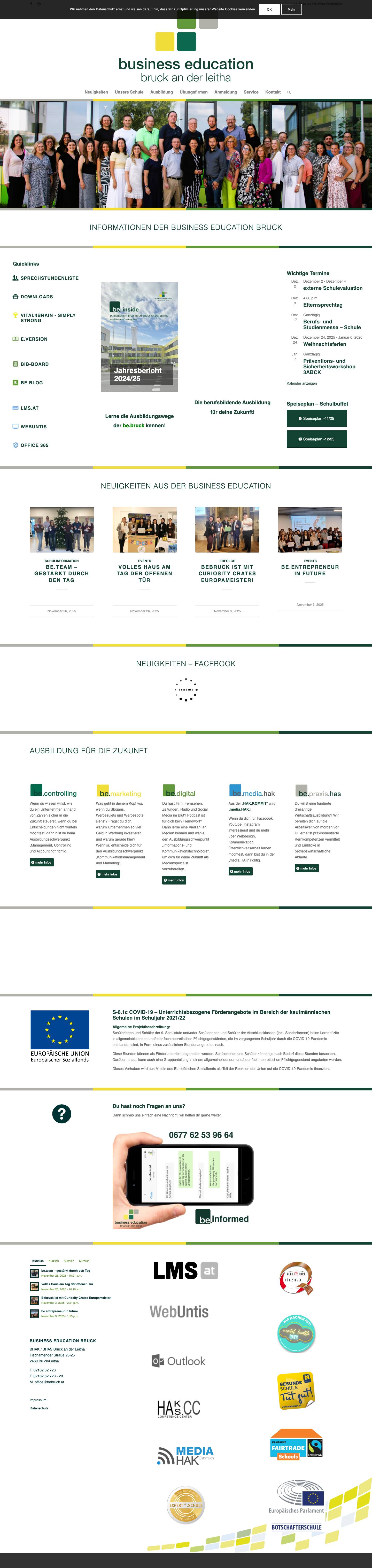 Startseite - bebruck.at - Full Screenshot