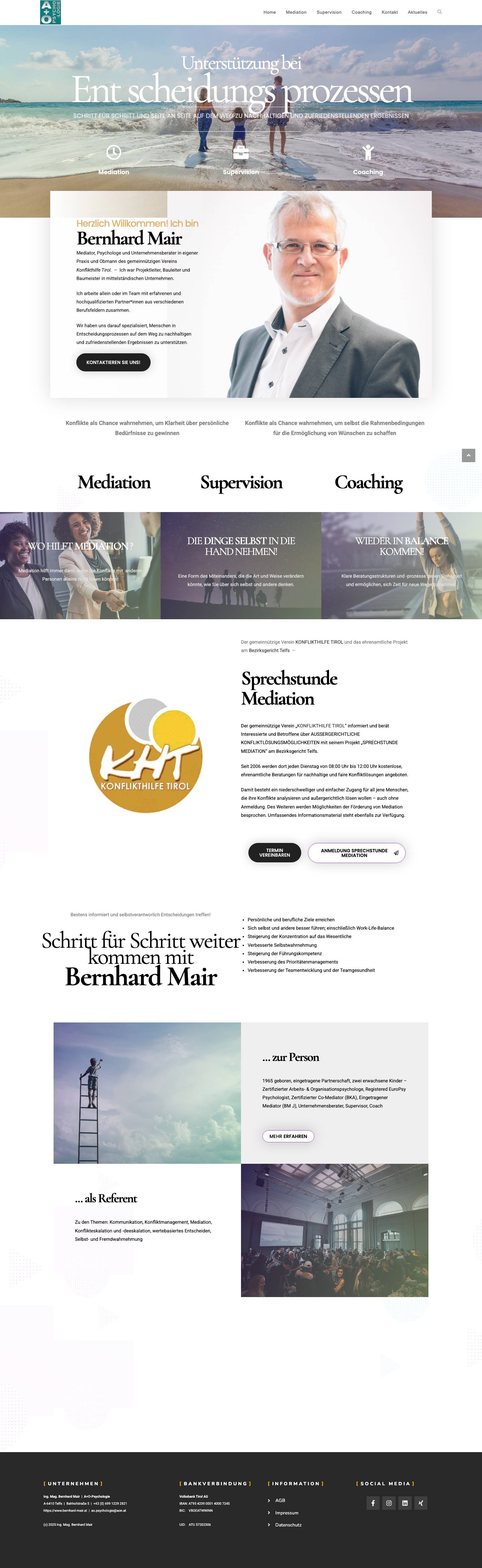 Home - Mediation | Supervision | Coaching - Full Screenshot