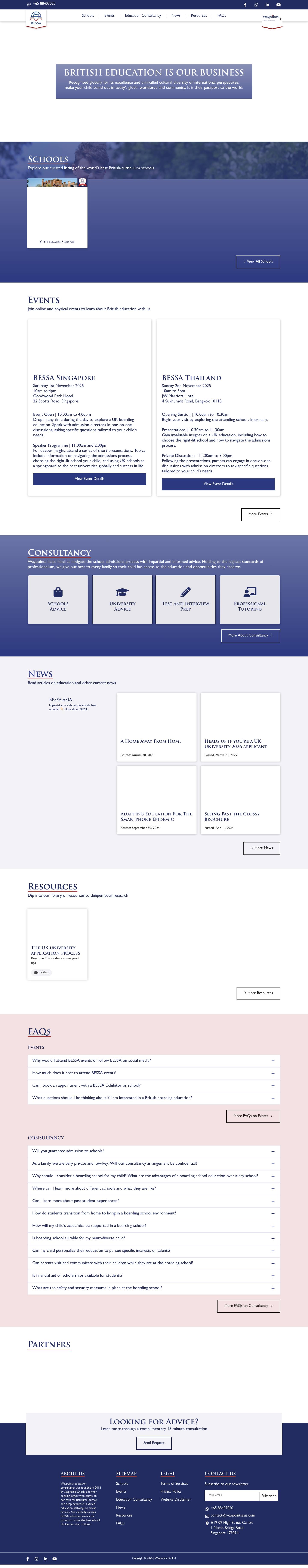Homepage | BESSA - Full Screenshot