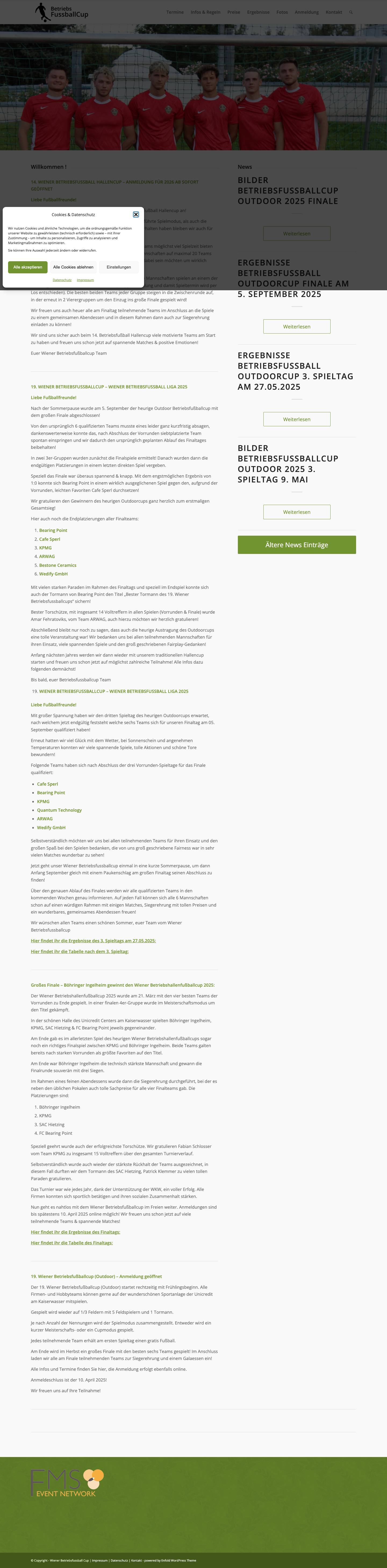 Wiener Betriebsfussball Cup – Wiener Betriebsfussball Cup - Full Screenshot