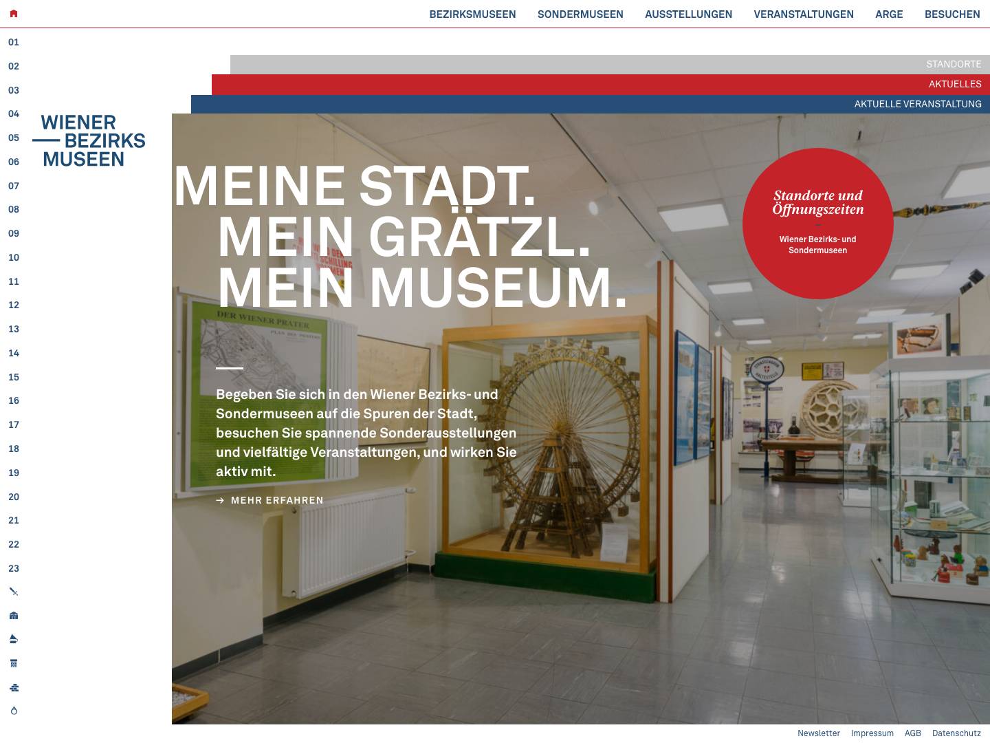 Home - Wiener Bezirksmuseen - Full Screenshot