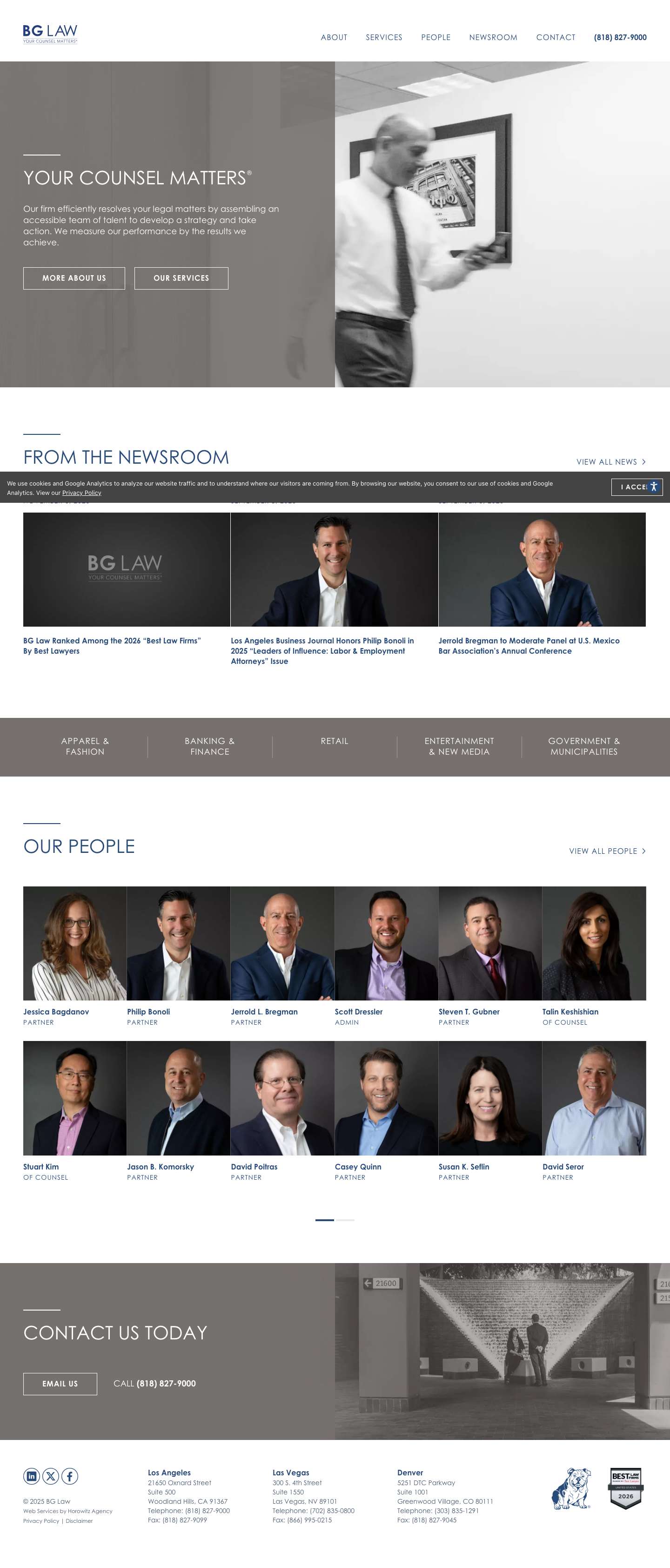 BG LawOpen NavClose Navarrowarrowarrowarrowscroll leftscroll rightLinkedIn IconX IconFacebook IconMastro the dog - Full Screenshot