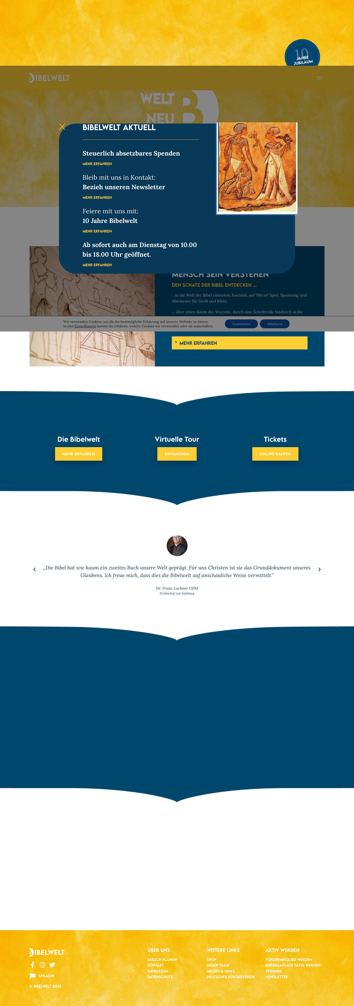 Bibelwelt – Eine Welt neu Erleben! - Full Screenshot