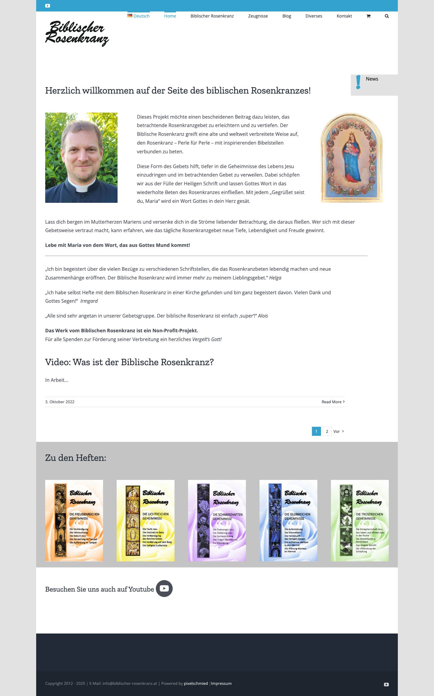 Home - Biblischer Rosenkranz - Full Screenshot