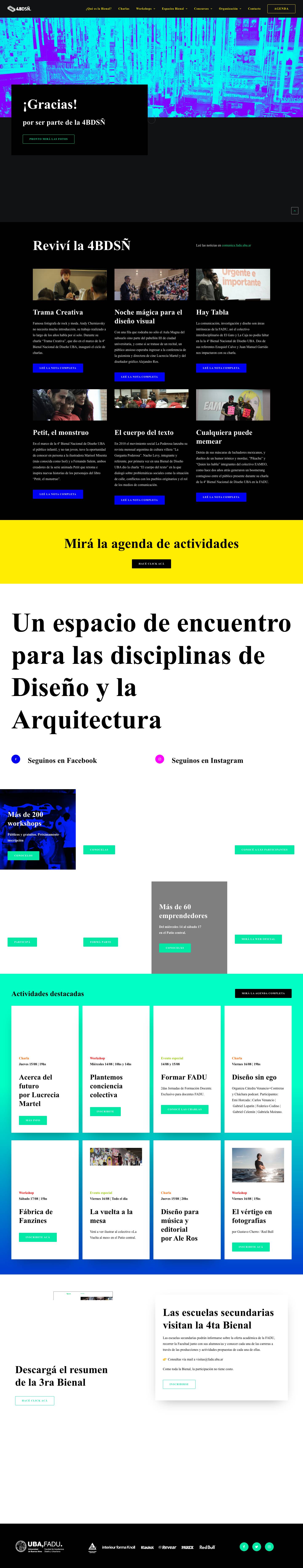 Bienal de Diseño UBA – Este año hay más Bienal - Full Screenshot