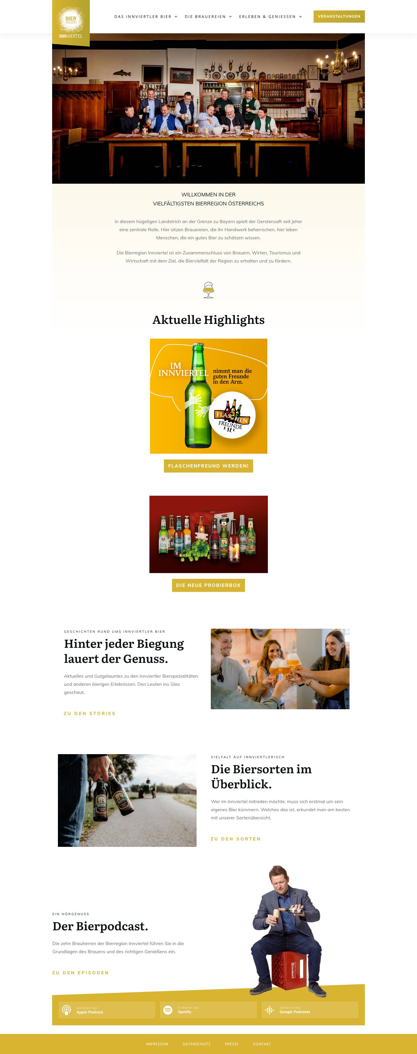 Bierregion Innviertel - Full Screenshot