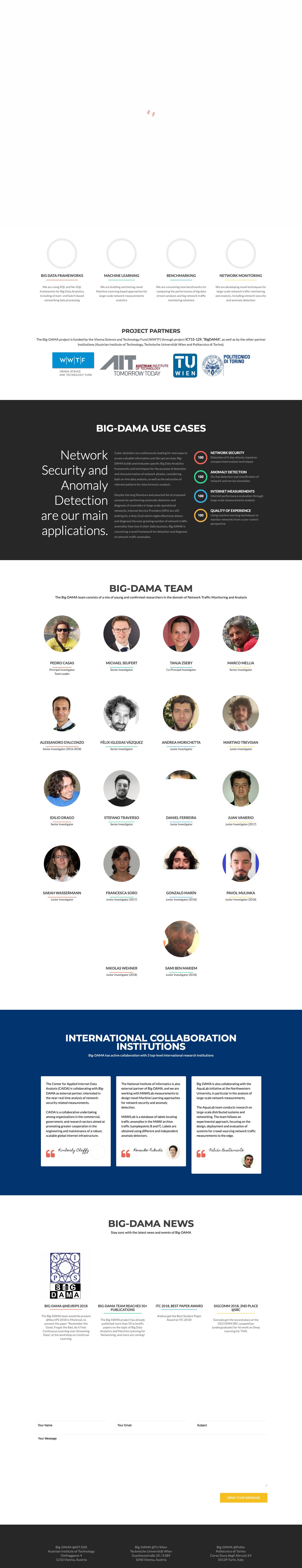 BigDAMA – BigDAMA: Big Data Analytics for Network Traffic Monitoring and Analysis - Full Screenshot