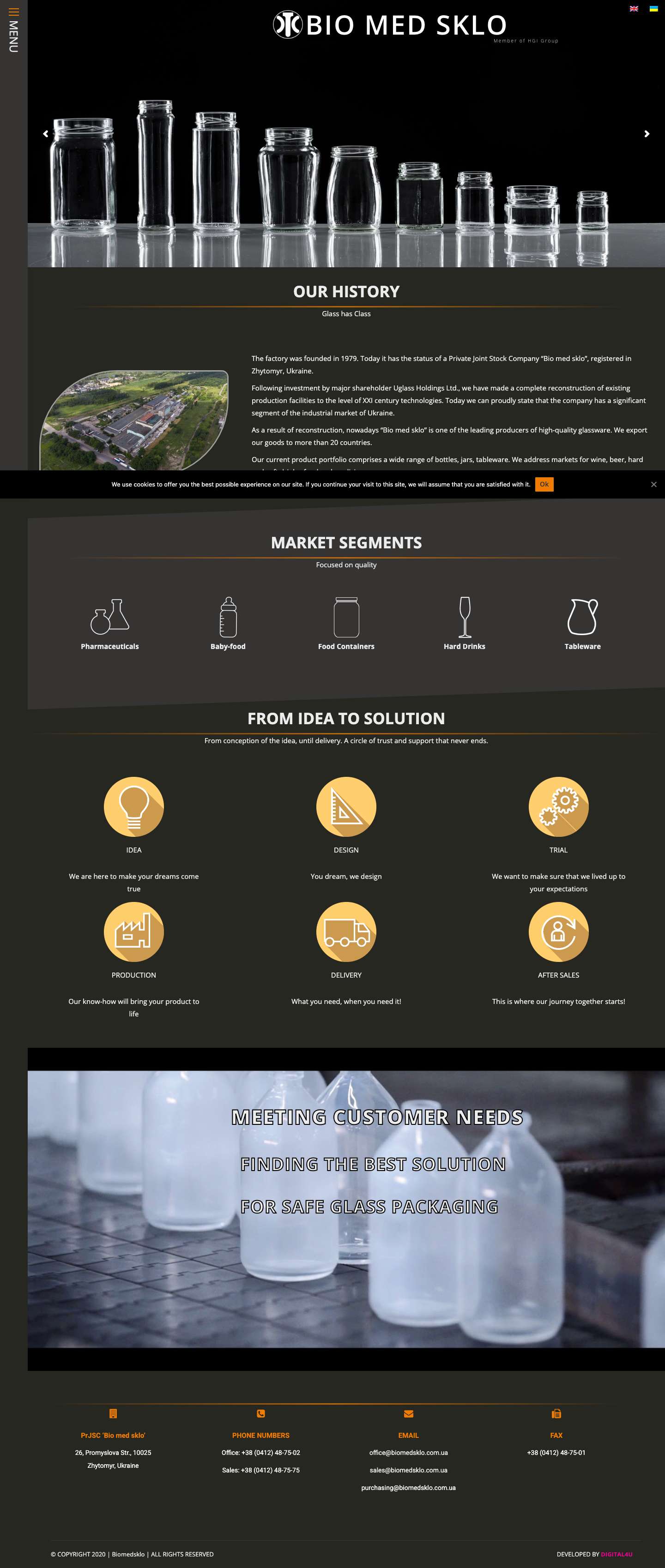 Home - BIOMEDSKLO - Full Screenshot