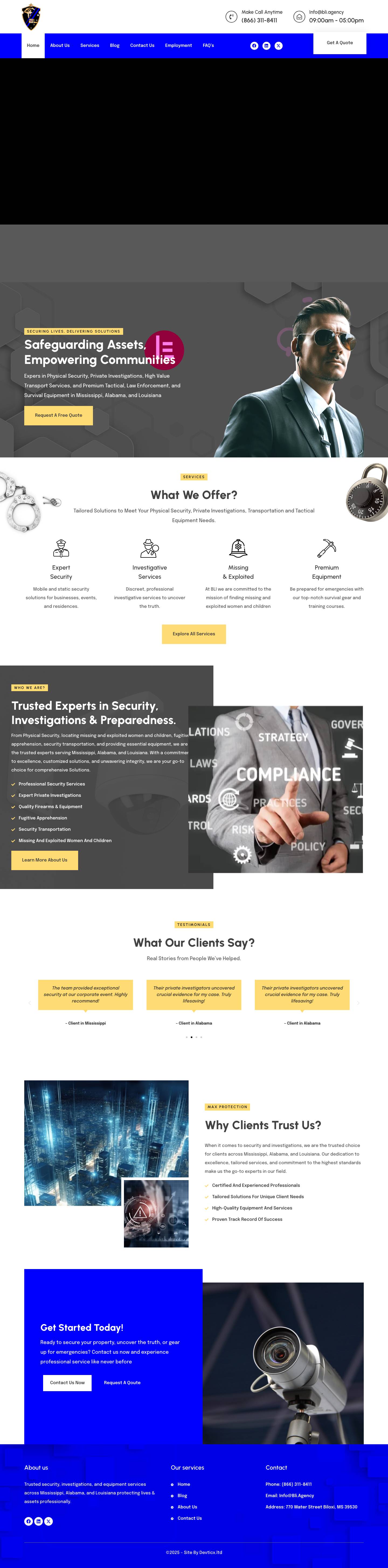 Blue Line Industries – BLI - Full Screenshot