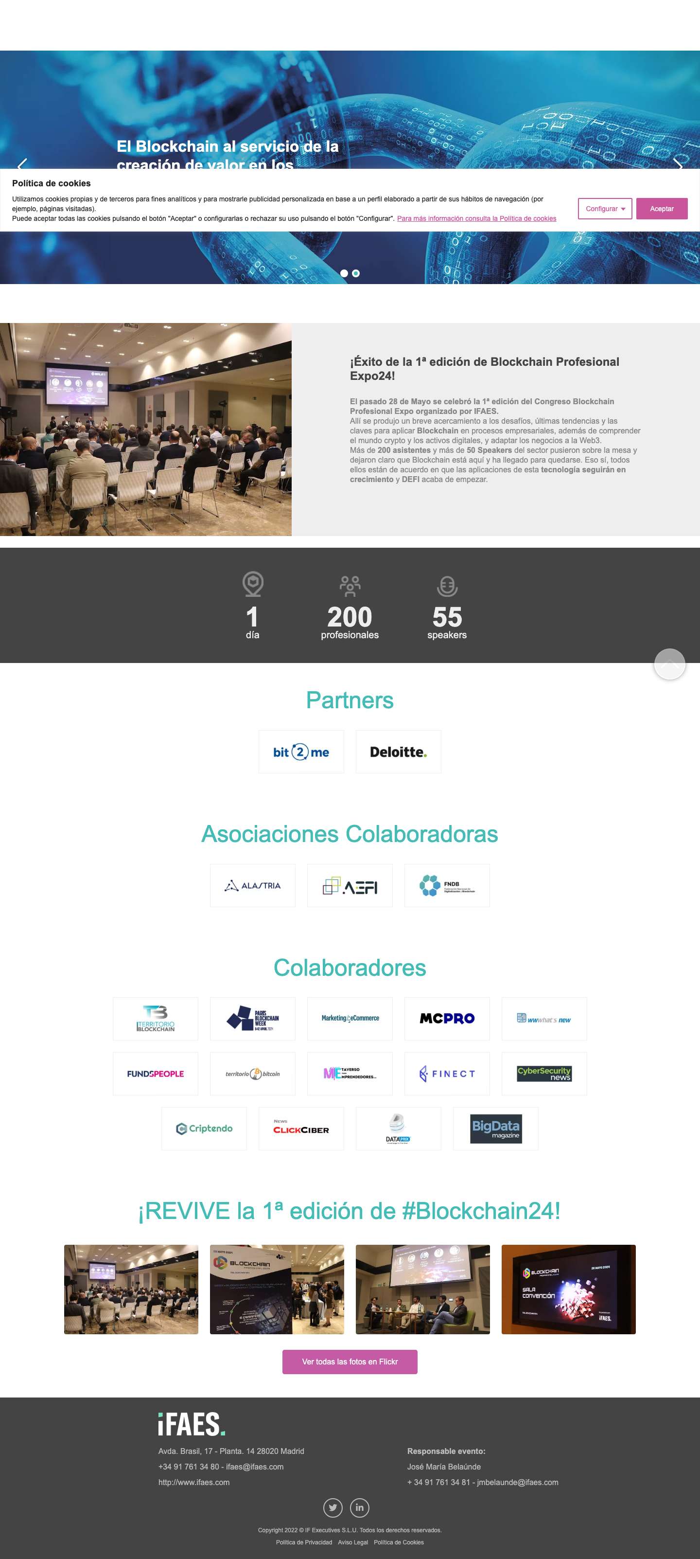 Inicio - Blockchain - Full Screenshot