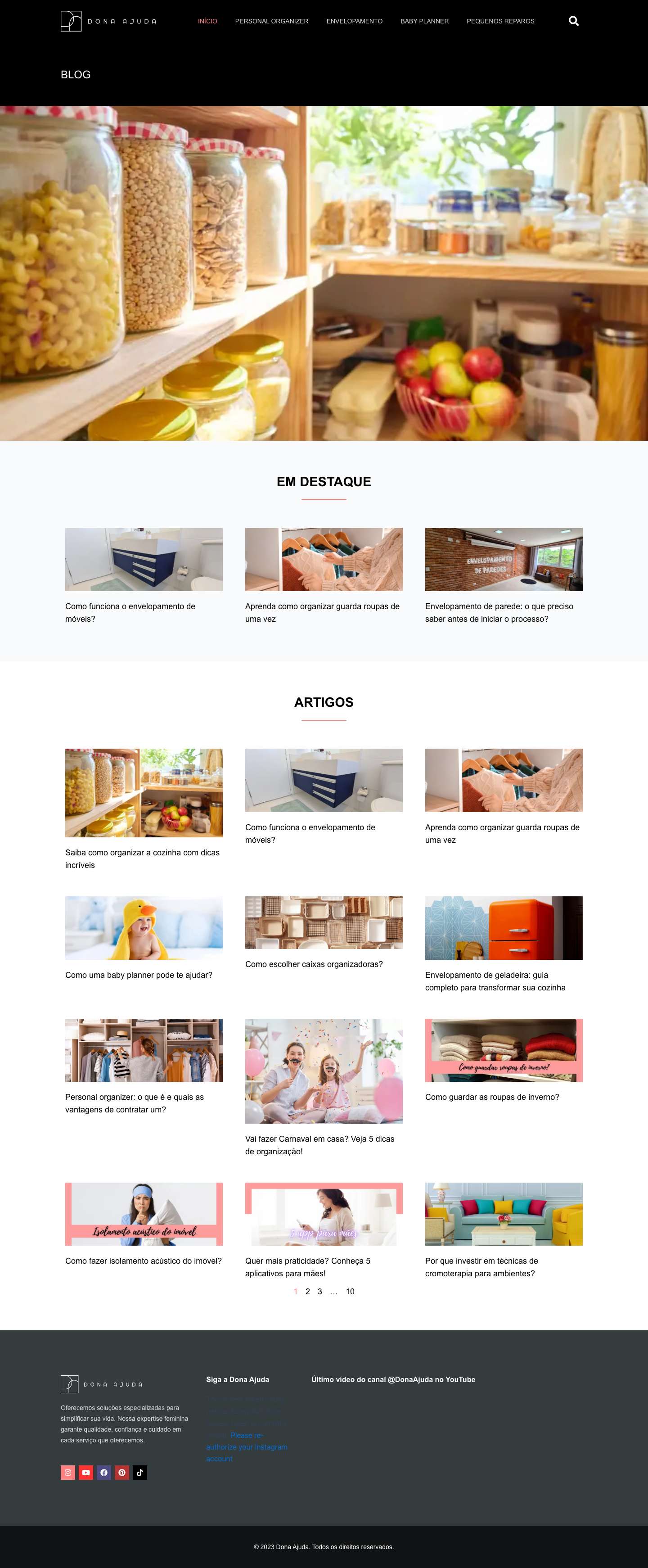 Blog Dona Ajuda - Dona Ajuda - Full Screenshot