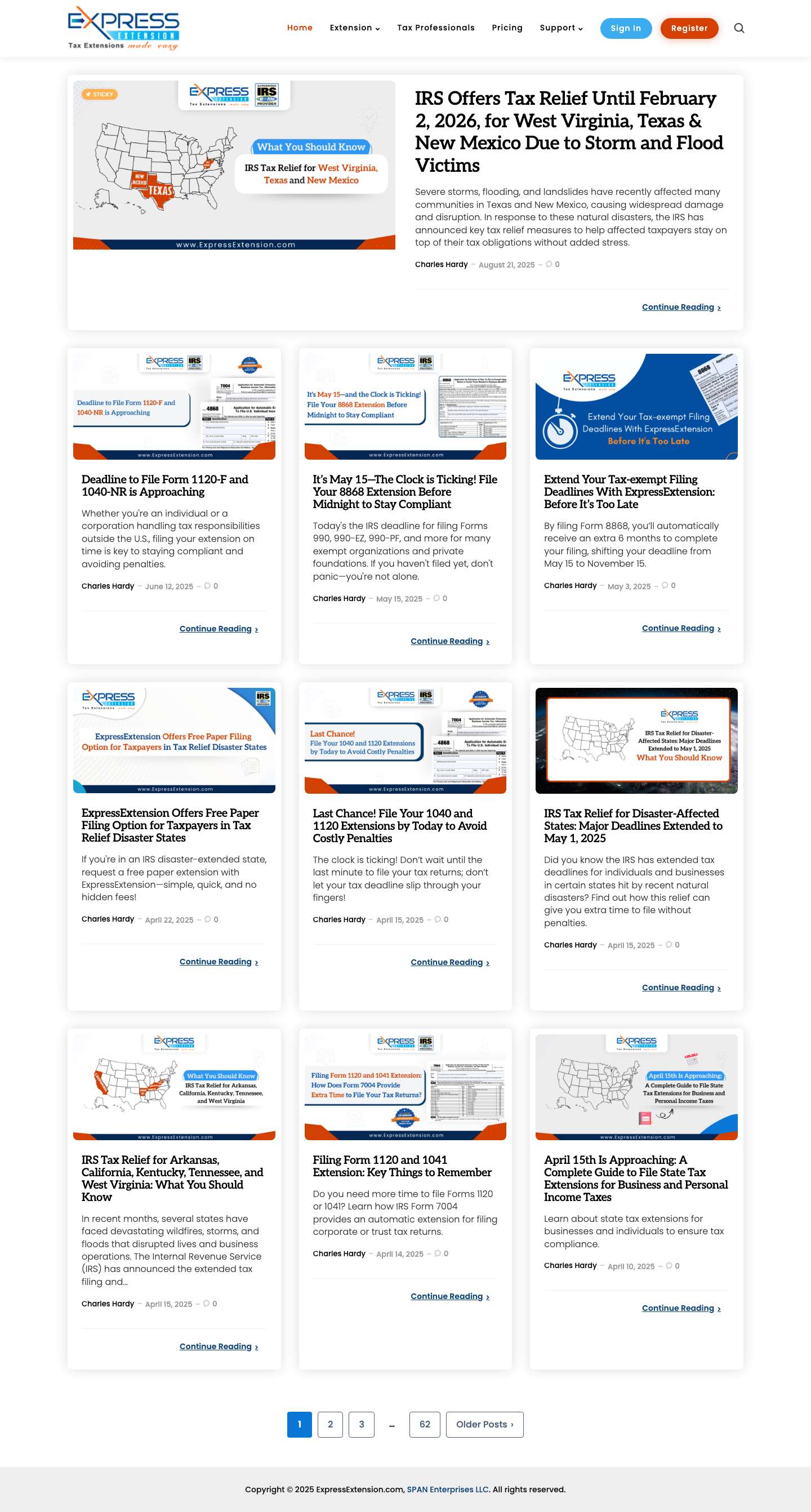 Blog - ExpressExtension - - Full Screenshot