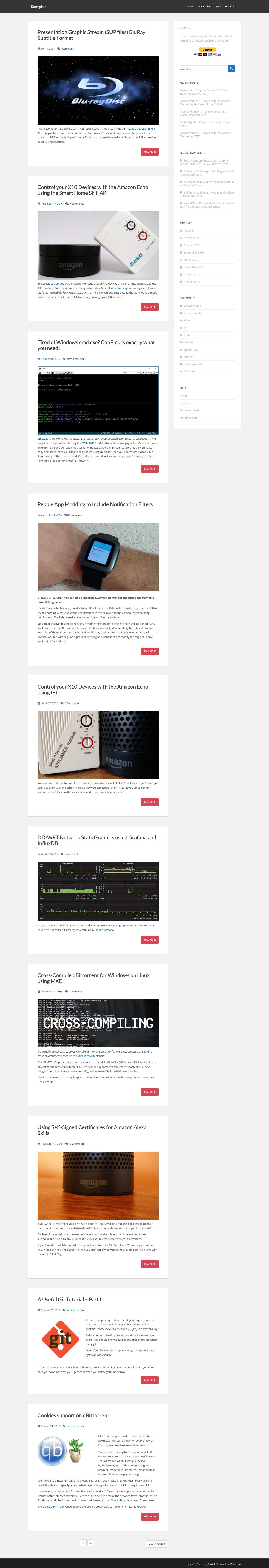 Scorpius - Random technology bits - Full Screenshot