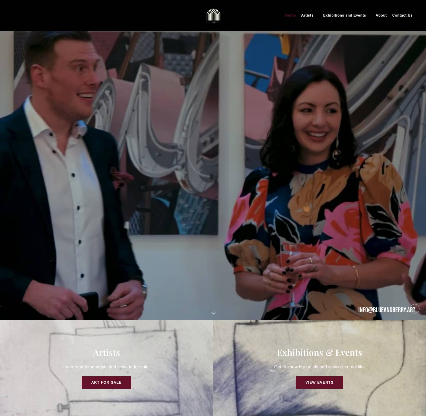 Blue & Berry Art – Art – Events - Full Screenshot