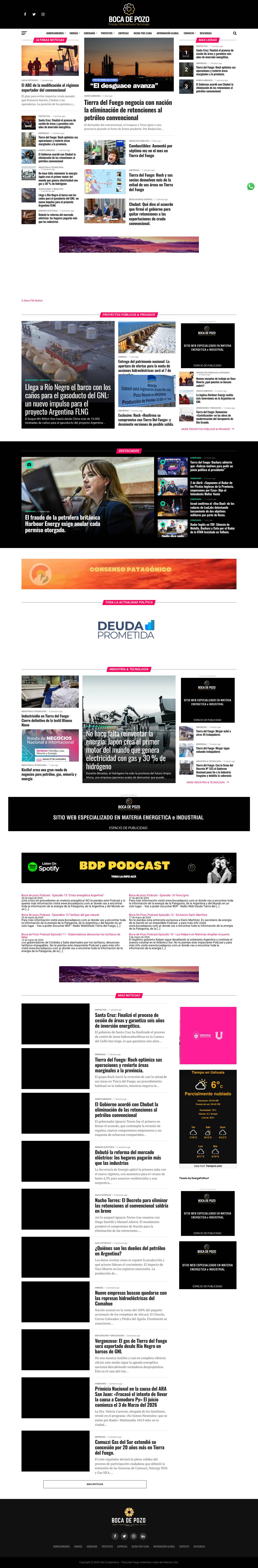 Boca de Pozo - ESPECIALIZADO EN MATERIA ENERGÉTICA TECNOLÓGICA e INDUSTRIAL - Full Screenshot