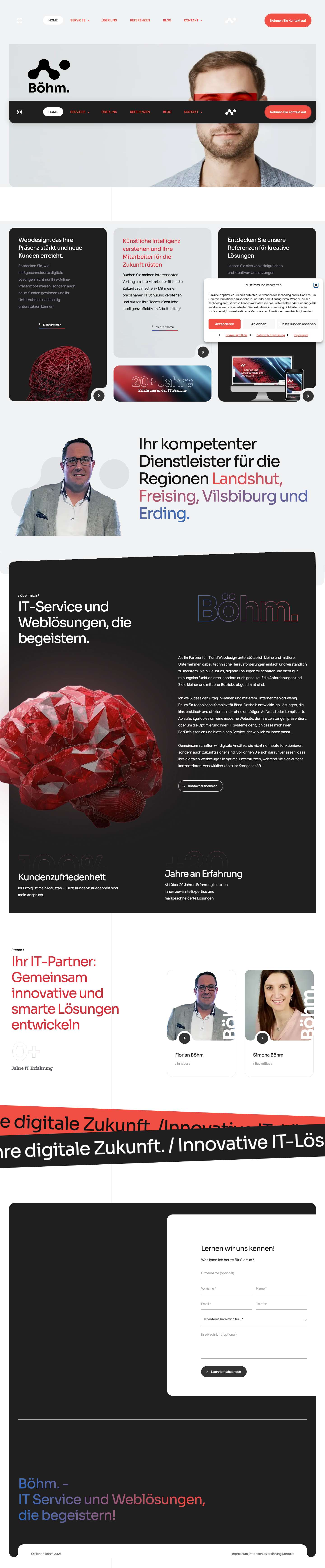 Böhm. IT Service und Webdesign - Landshut und Umgebung - Full Screenshot
