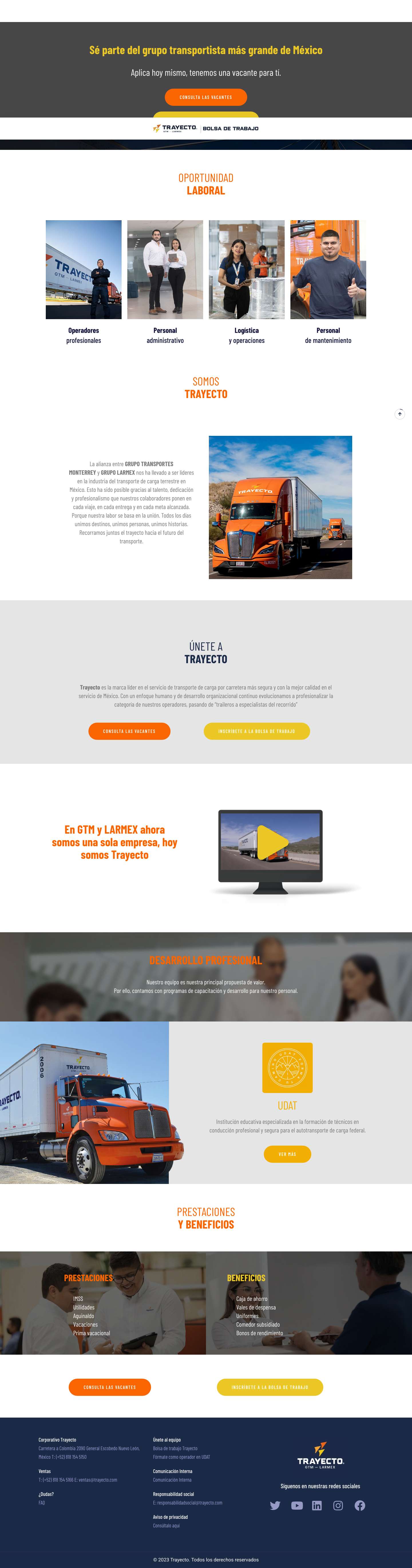 Bolsa de Trabajo - Full Screenshot